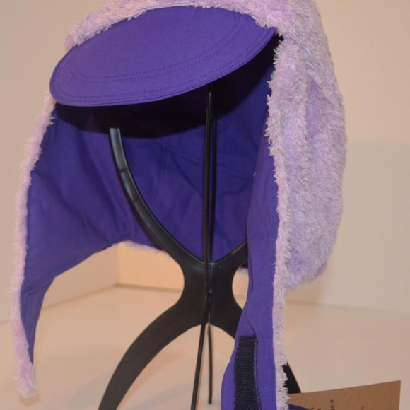 Homemade Musher Hat Purple Waterproof Nylon Upper Shell Fleece Inner Shell OS - Picture 9 of 10